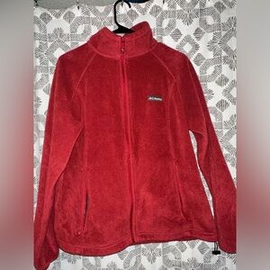 Columbia Fleece Women’s XL Jacket Red